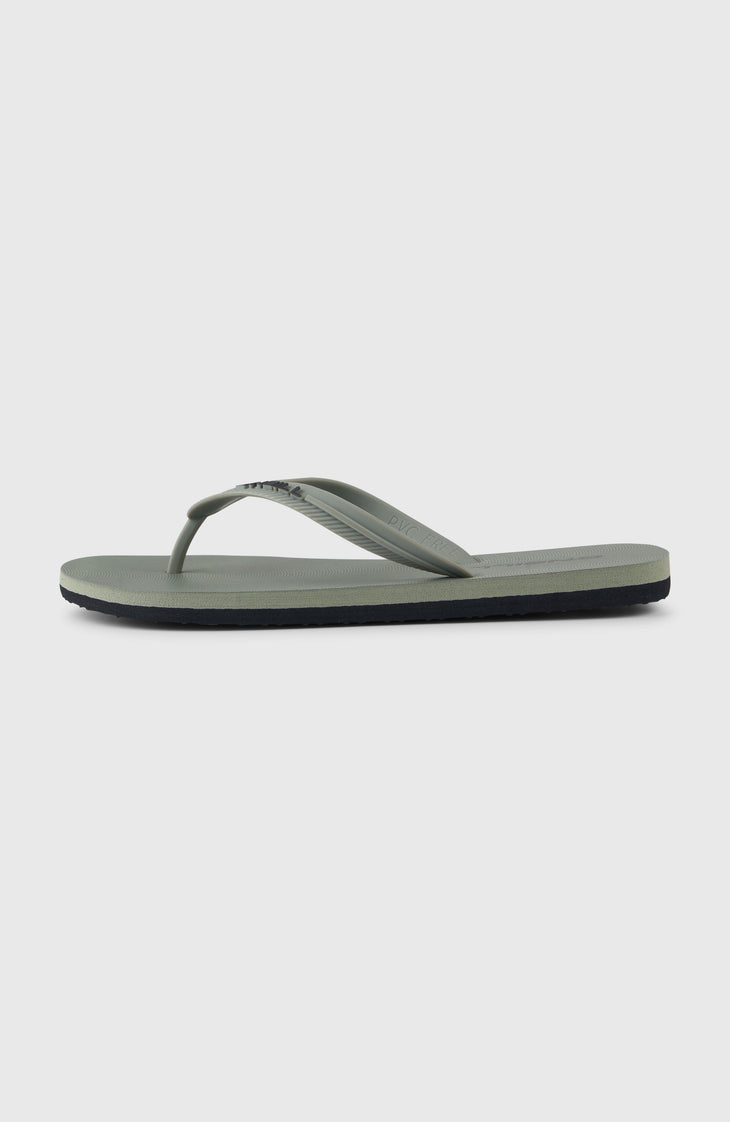 Profile Small Logo slippers | Military Green