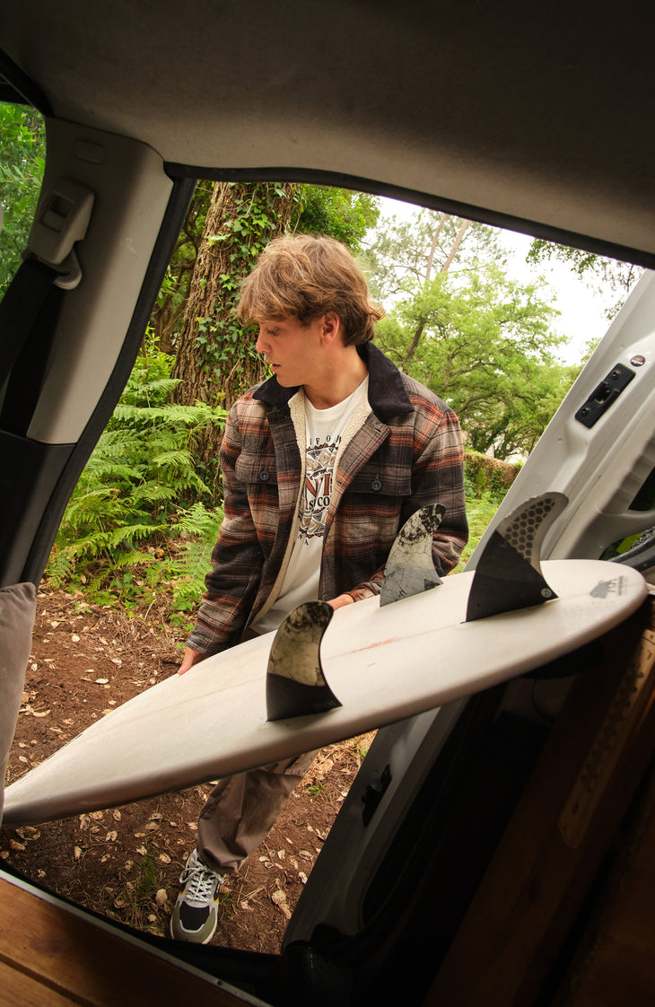 Jas met fleecevoering | Grey Check Small