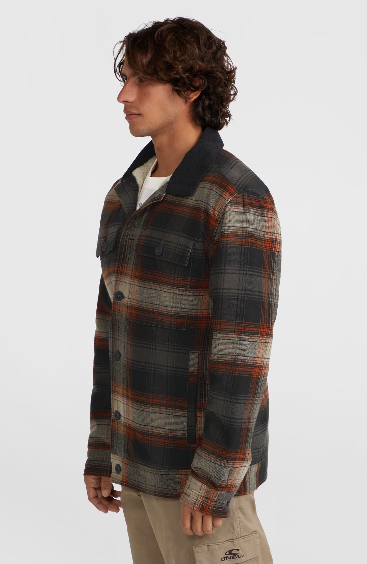 Jas met fleecevoering | Grey Check Small