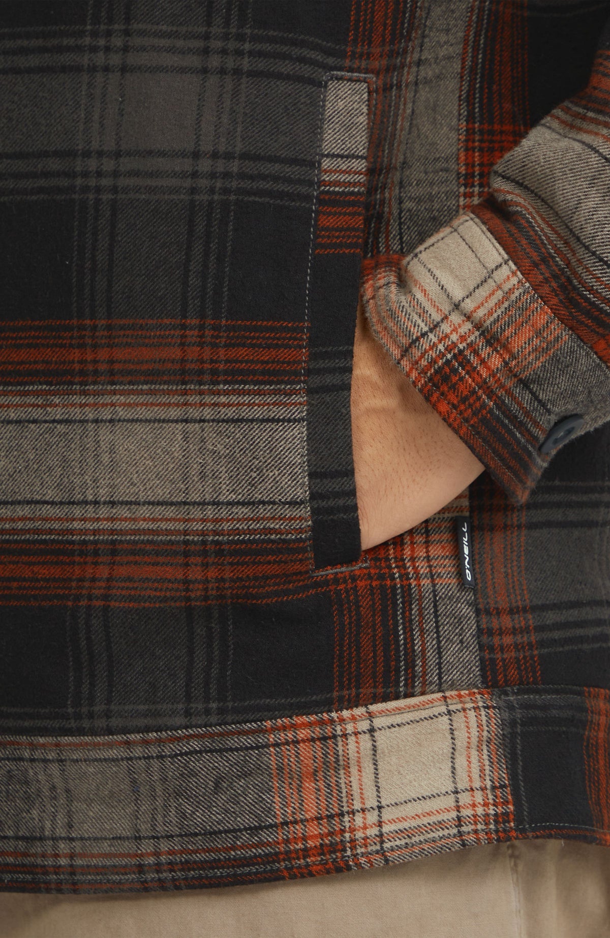 Jas met fleecevoering | Grey Check Small