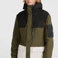 Utility Pro Hybrid wintersportjas | Forest Night Colour Block