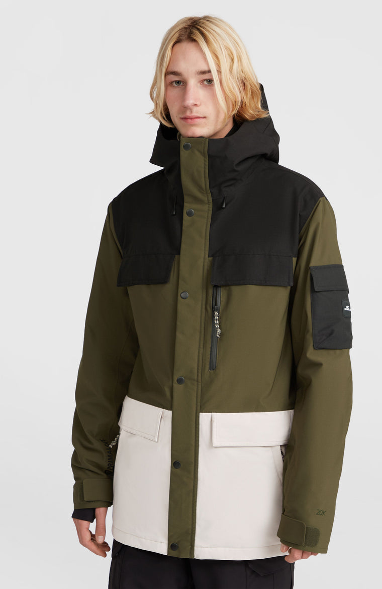 Utility Pro Hybrid wintersportjas | Forest Night Colour Block