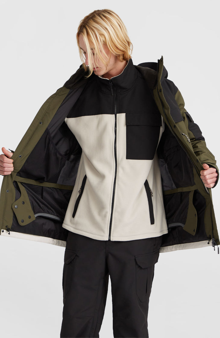 Utility Pro Hybrid wintersportjas | Forest Night Colour Block