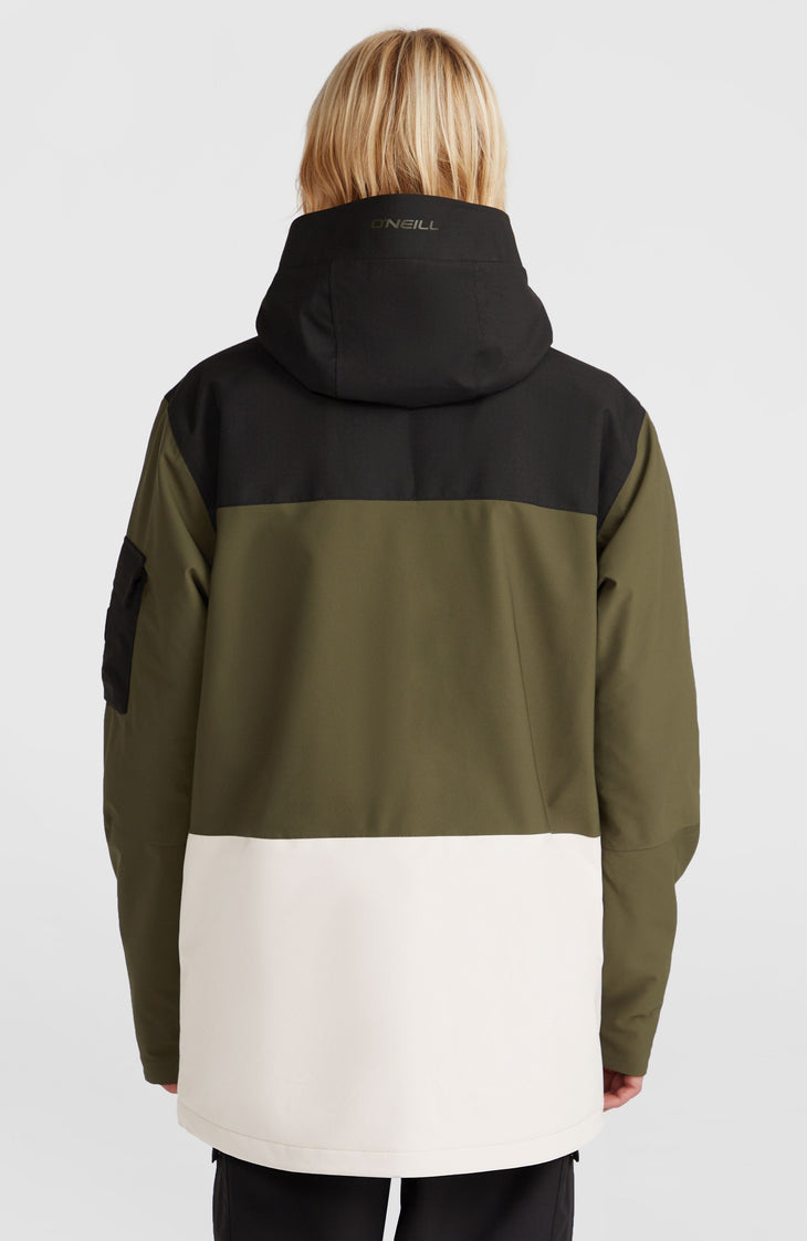 Utility Pro Hybrid wintersportjas | Forest Night Colour Block