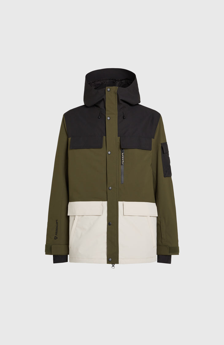 Utility Pro Hybrid wintersportjas | Forest Night Colour Block