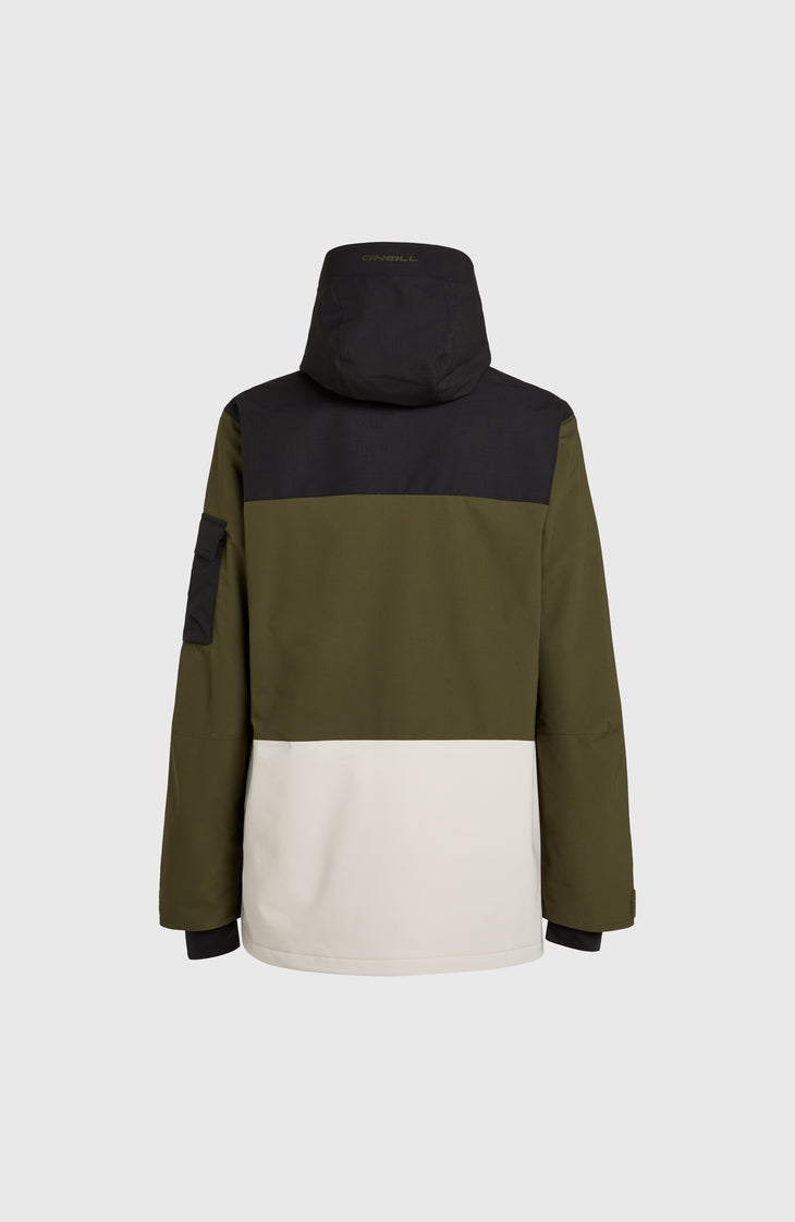 Utility Pro Hybrid wintersportjas | Forest Night Colour Block