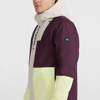 O'Riginals Hybrid wintersportjas | Aubergine Colour Block