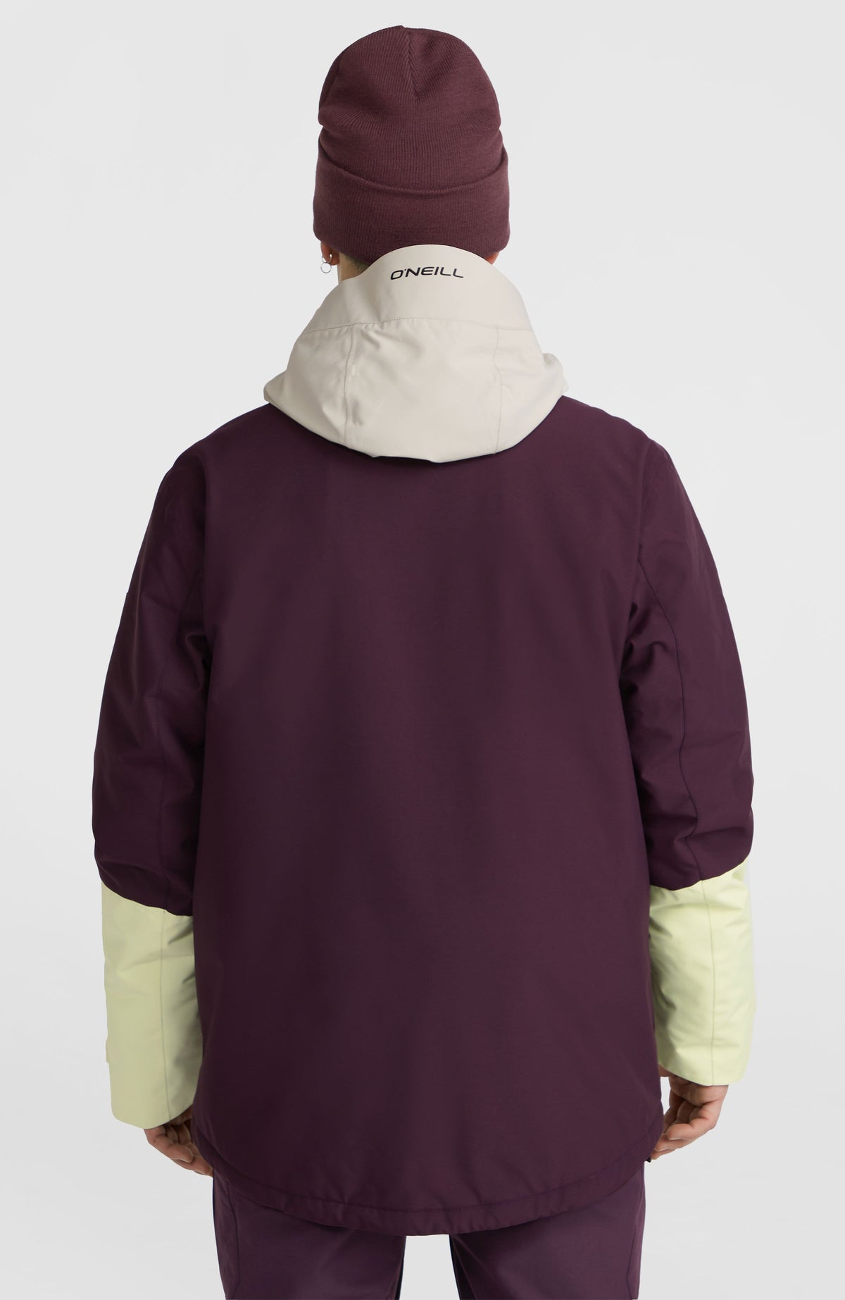 O'Riginals Hybrid wintersportjas | Aubergine Colour Block