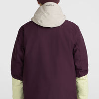 O'Riginals Hybrid wintersportjas | Aubergine Colour Block