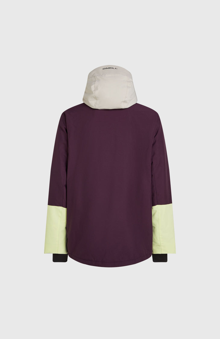 O'Riginals Hybrid wintersportjas | Aubergine Colour Block