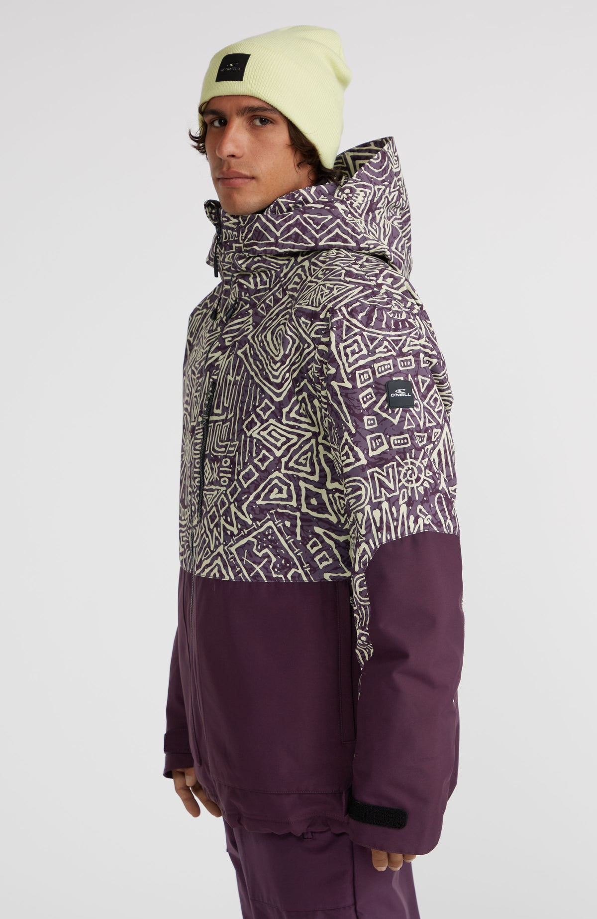 O'Riginals Block wintersportjas | Dark Purple Sketcheritage