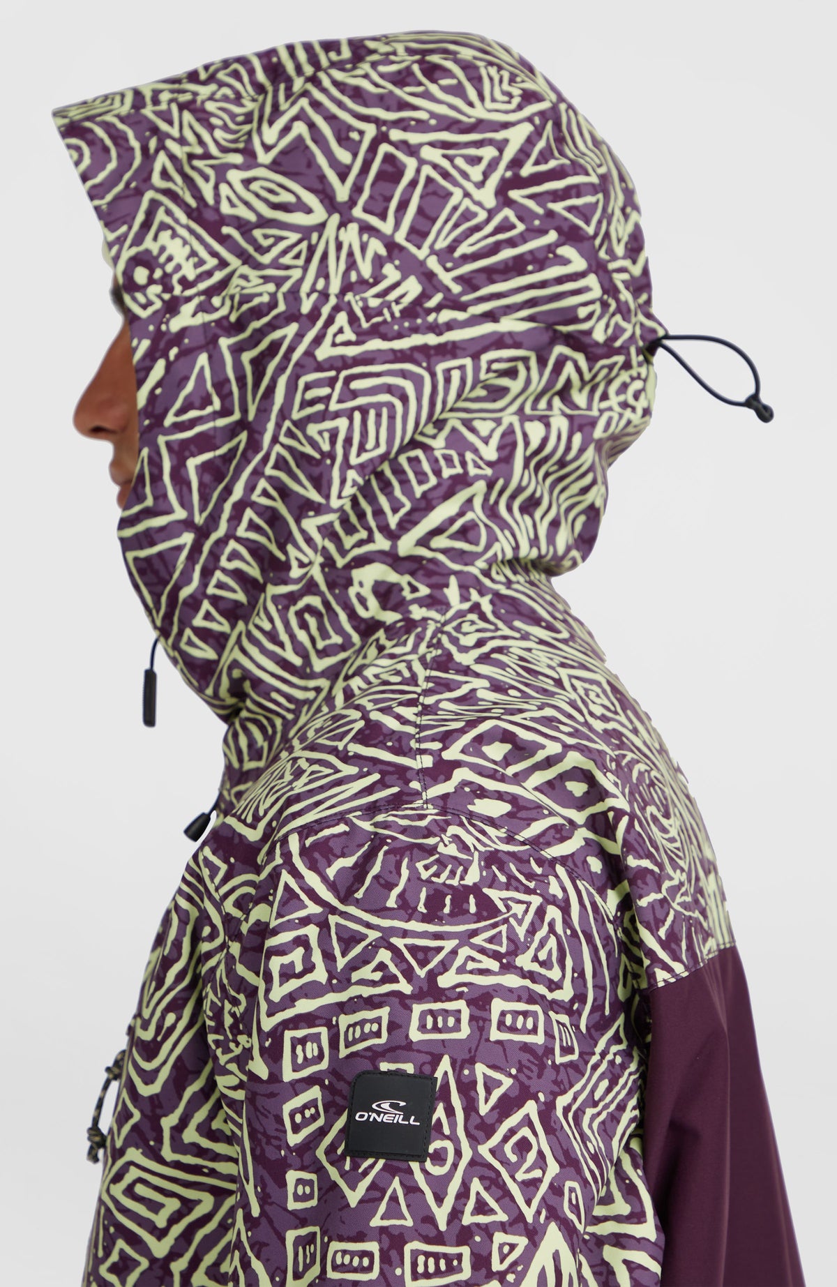 O'Riginals Block wintersportjas | Dark Purple Sketcheritage