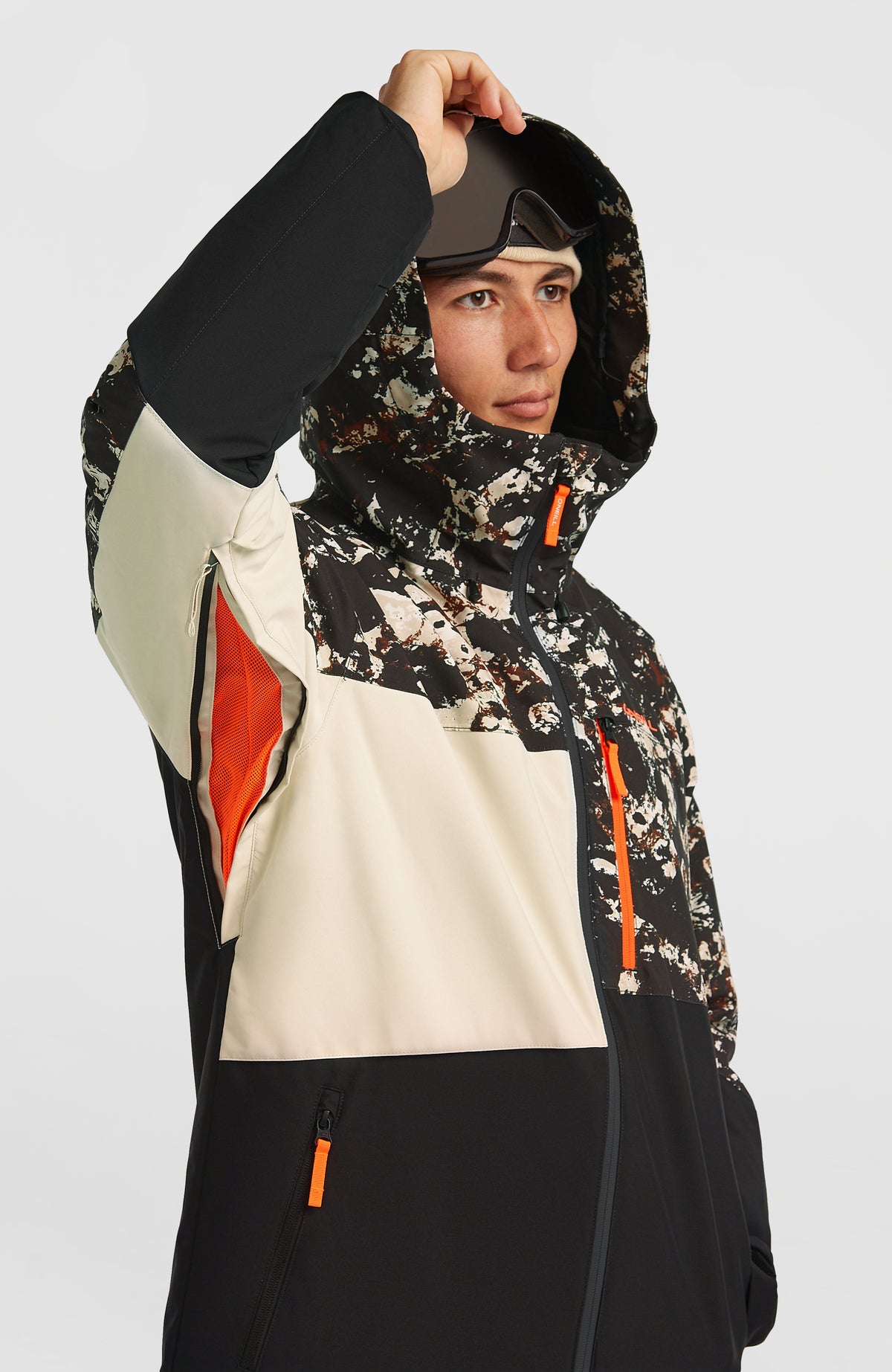 FWC'Cruz Triple wintersportjas | Black/Beige Quarry