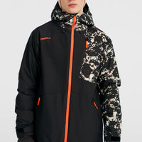 FWC'Cruz Block wintersportjas | Black/Beige Quarry