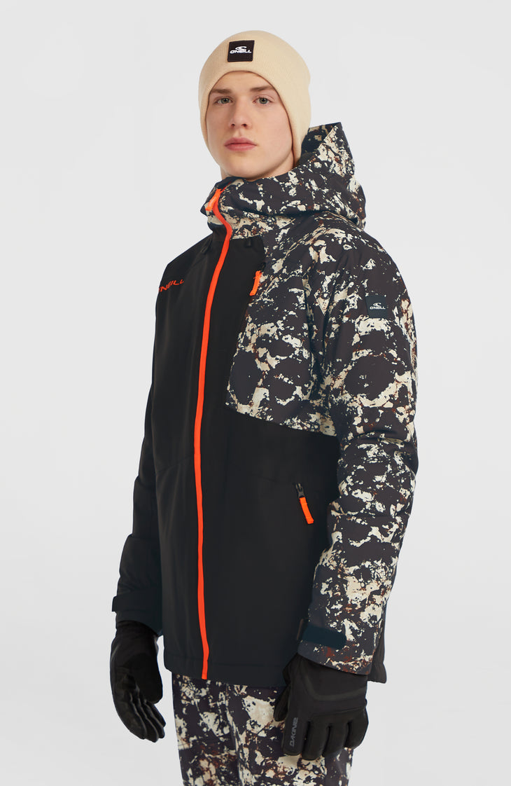 FWC'Cruz Block wintersportjas | Black/Beige Quarry