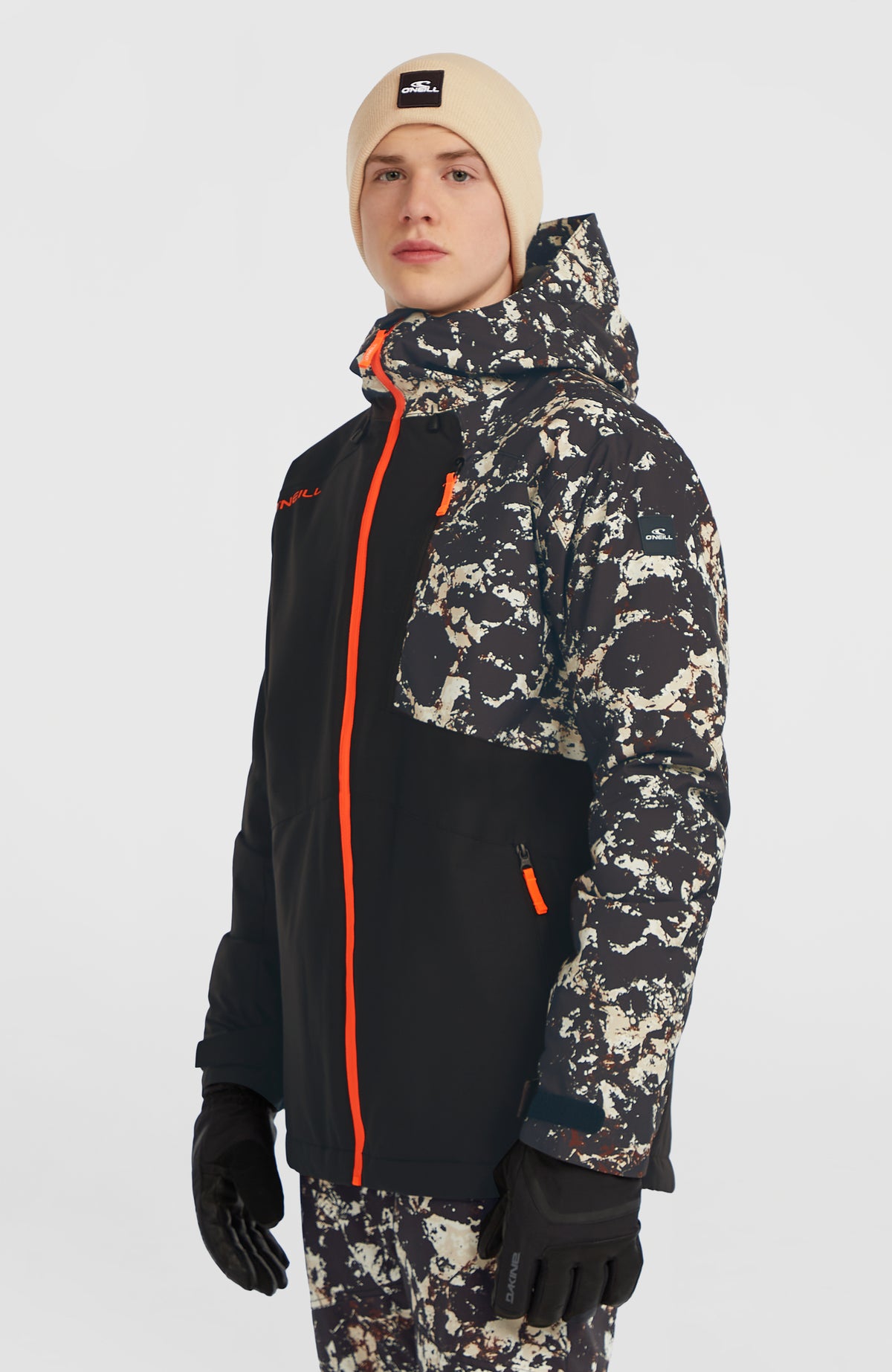 FWC'Cruz Block wintersportjas | Black/Beige Quarry