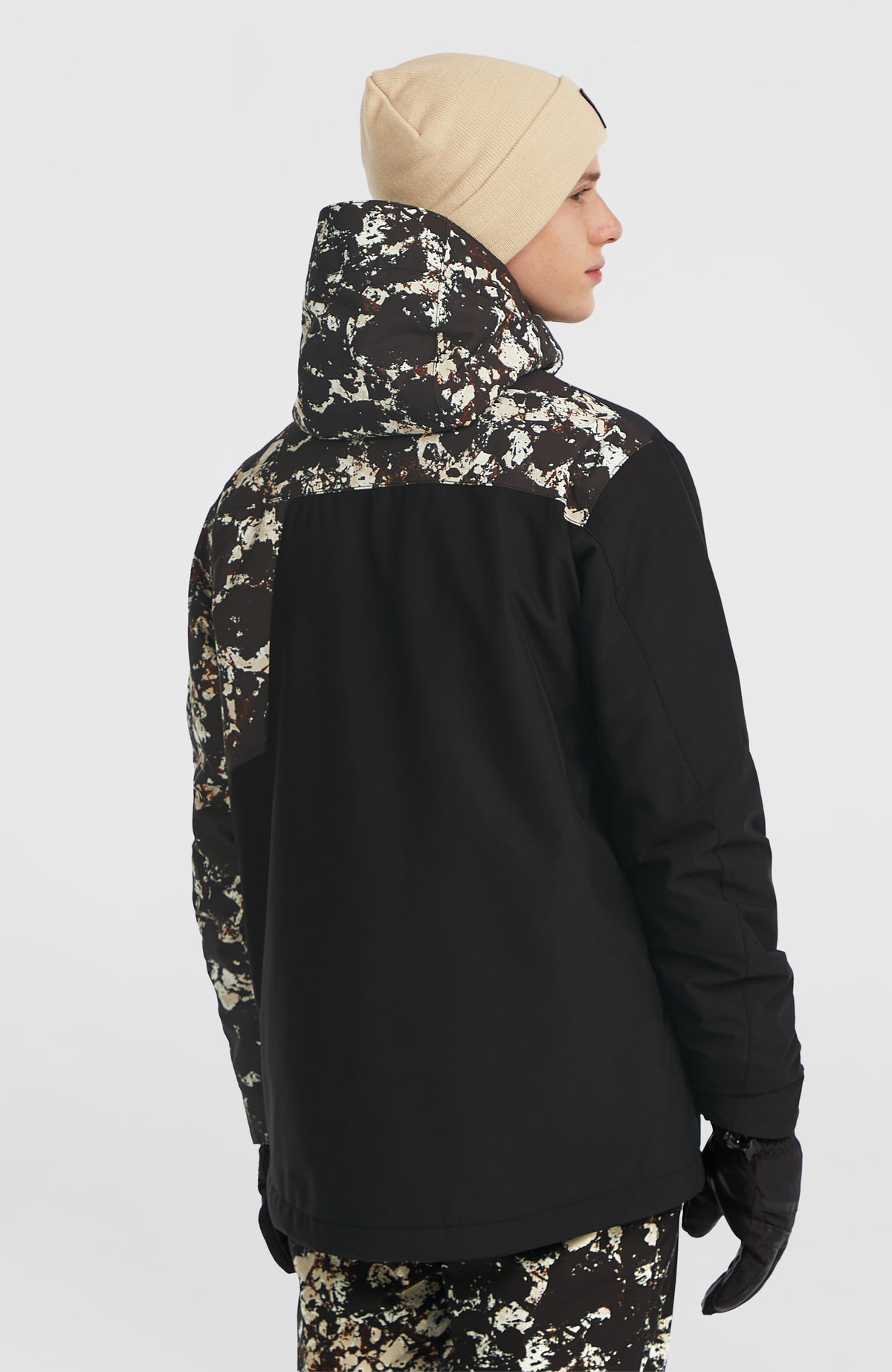 FWC'Cruz Block wintersportjas | Black/Beige Quarry