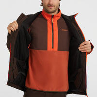 FWC'Cruz Block wintersportjas | Coffee Bean Colour Block