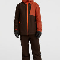 FWC'Cruz Block wintersportjas | Coffee Bean Colour Block