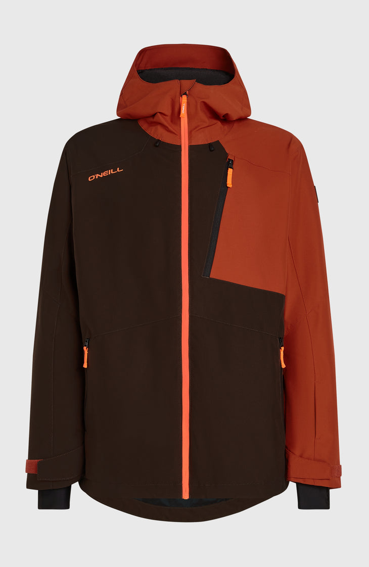 FWC'Cruz Block wintersportjas | Coffee Bean Colour Block