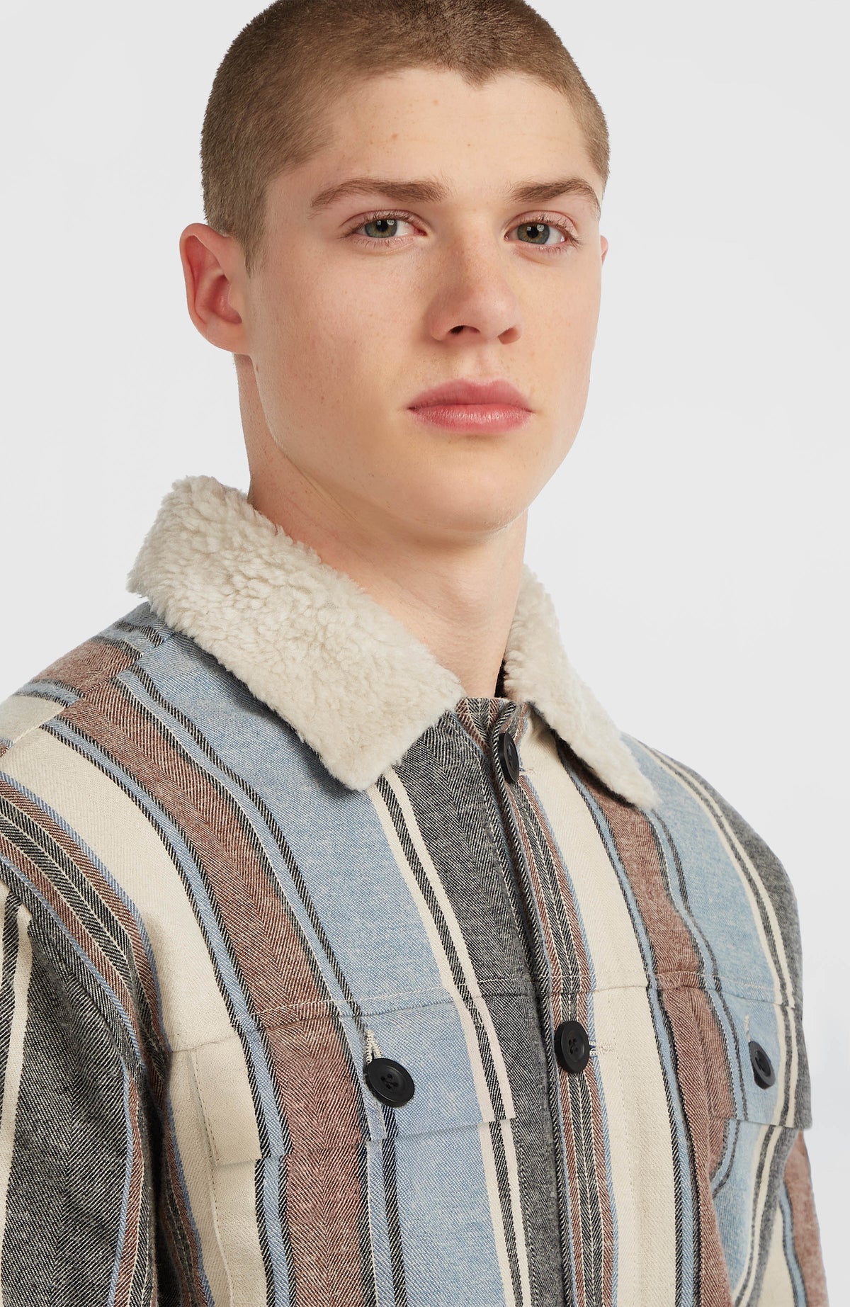 O'Riginals jas met fleecevoering | Blue Vintage O'Neill Stripe