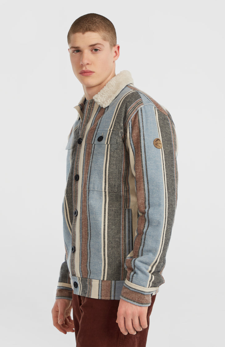 O'Riginals jas met fleecevoering | Blue Vintage O'Neill Stripe