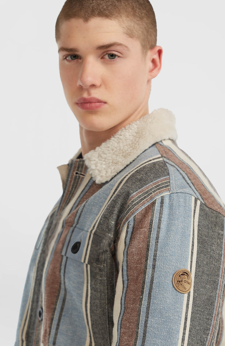 O'Riginals jas met fleecevoering | Blue Vintage O'Neill Stripe