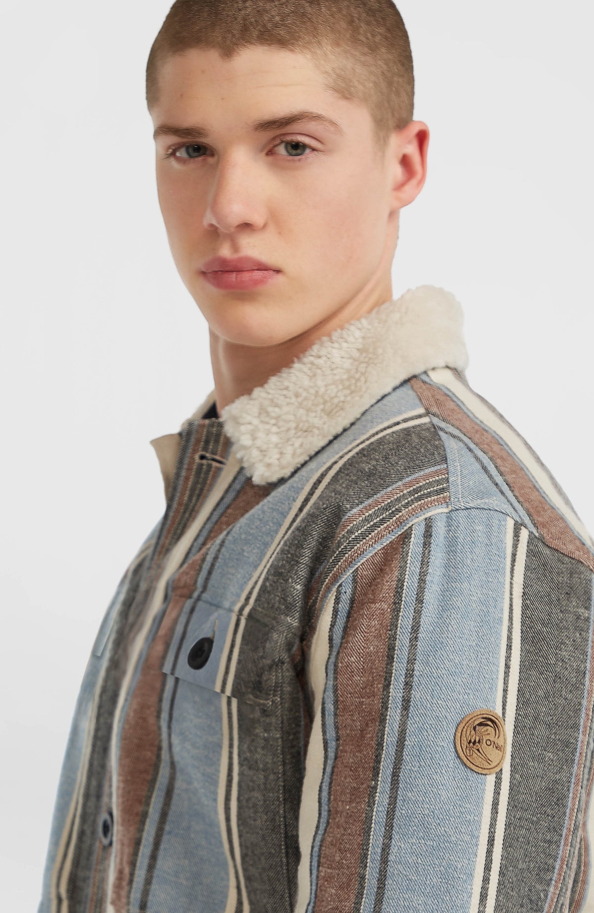 O'Riginals jas met fleecevoering | Blue Vintage O'Neill Stripe