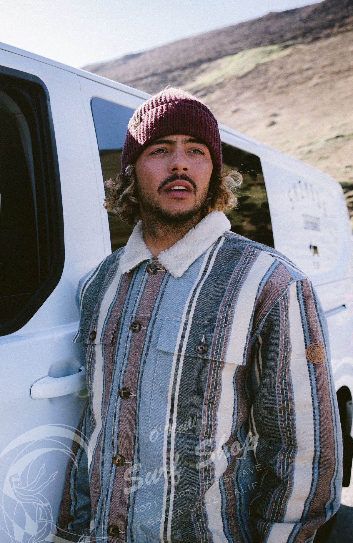 O'Riginals jas met fleecevoering | Blue Vintage O'Neill Stripe