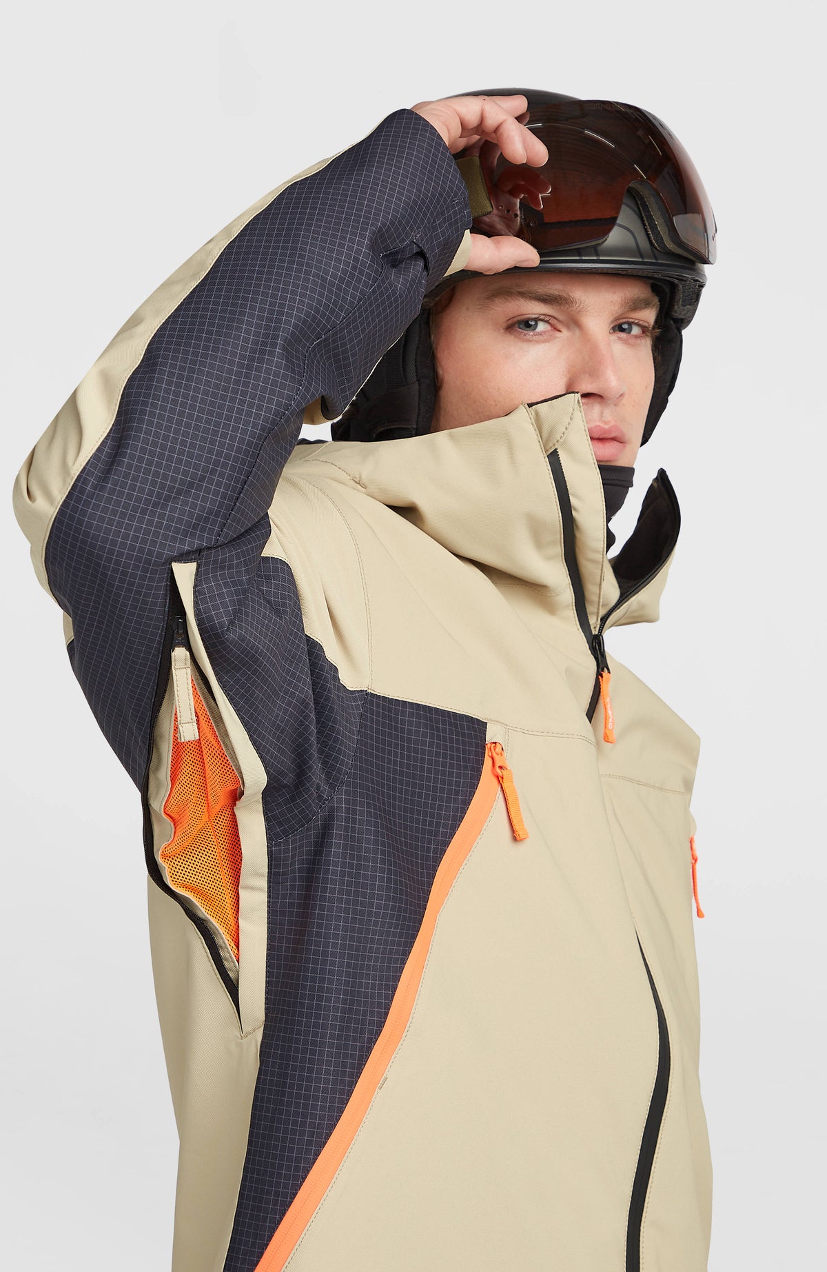 FWC'Peak Pro wintersportjas | Olive Blush Colour Block