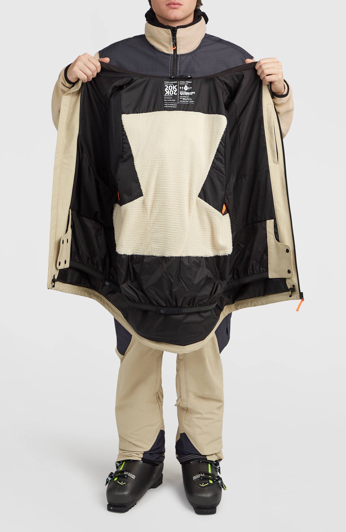 FWC'Peak Pro wintersportjas | Olive Blush Colour Block