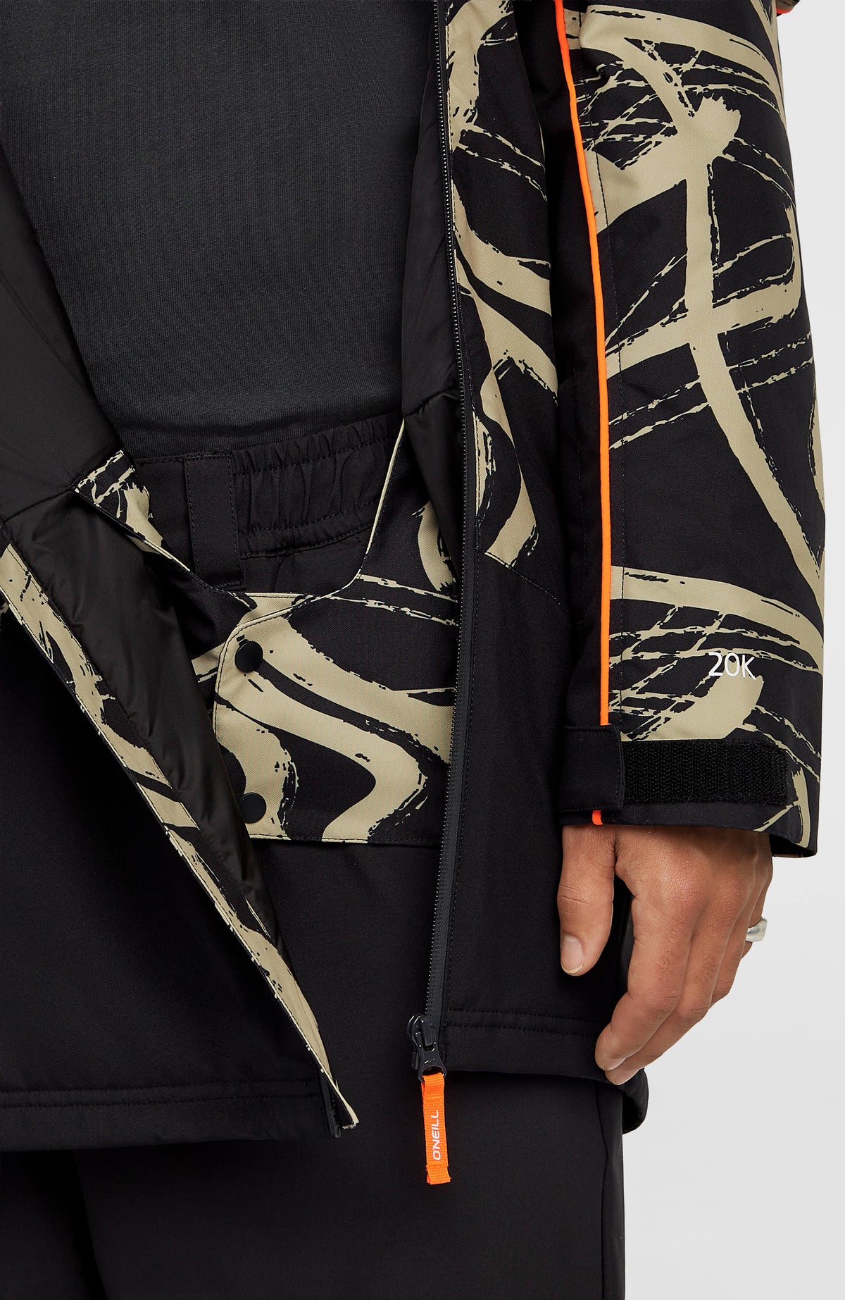 FWC'Play Asymmetric wintersportjas | Beige Snowtracks