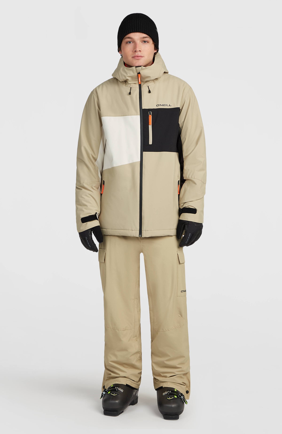 FWC'Cruz Triple wintersportjas | Olive Blush Colour Block