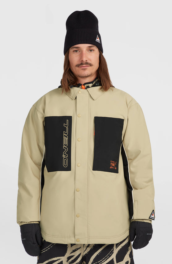 FWC'Play Shacket wintersportjas | Olive Blush Colour Block