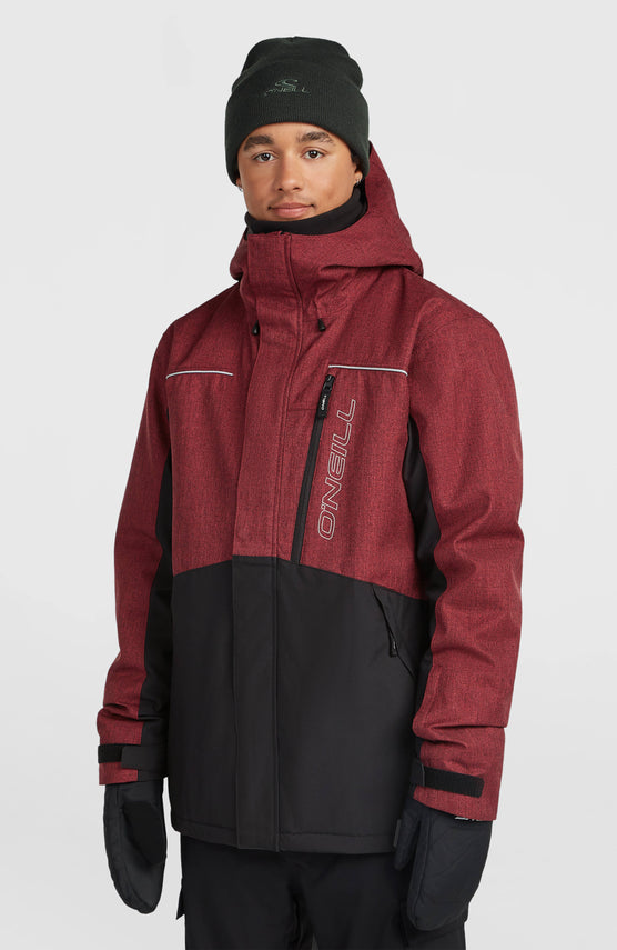 FWC'Cruz Melange wintersportjas | Tamarillo Colour Block