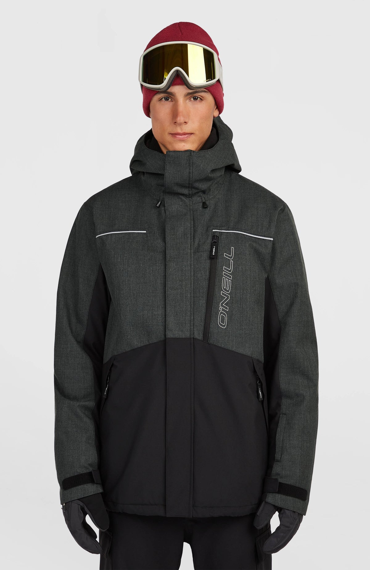 FWC'Cruz Melange wintersportjas | Black Out Colour Block