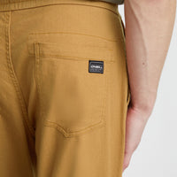 Joggingbroek Woven Chino | Rich Caramel