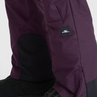 O'Riginals Bib Loose wintersportbroek | Aubergine