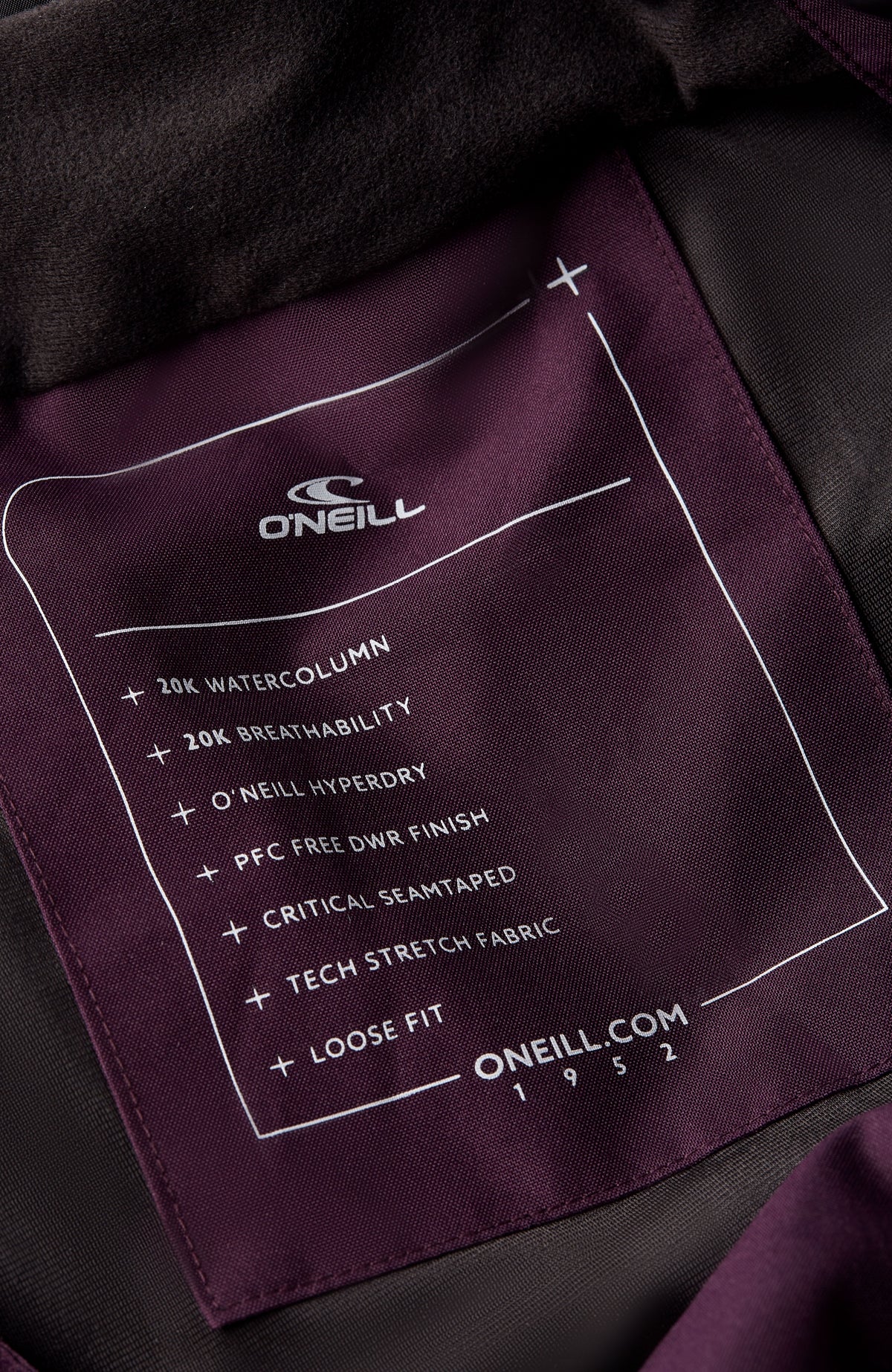 O'Riginals Bib Loose wintersportbroek | Aubergine