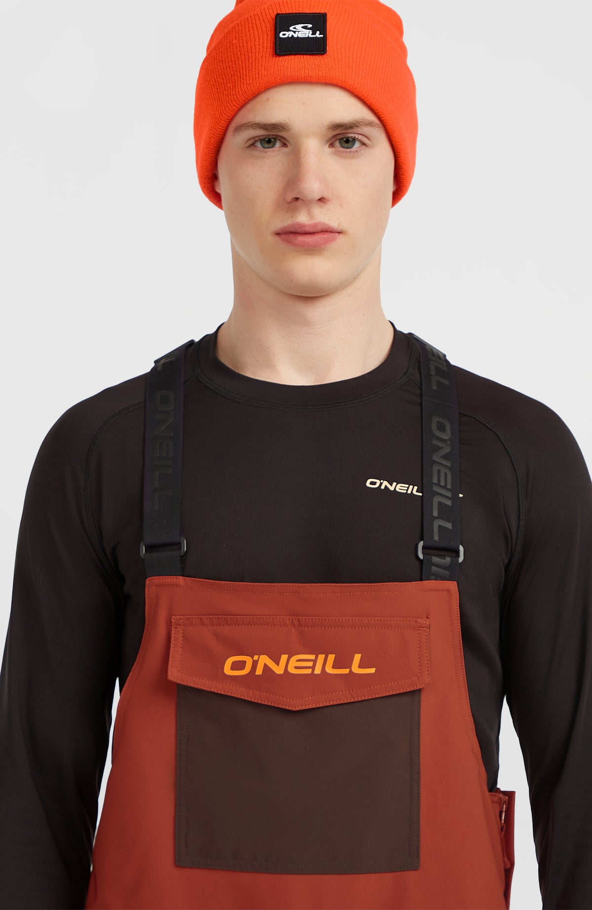 FWC'Peak Bib wintersportbroek | Bonfire Colour Block