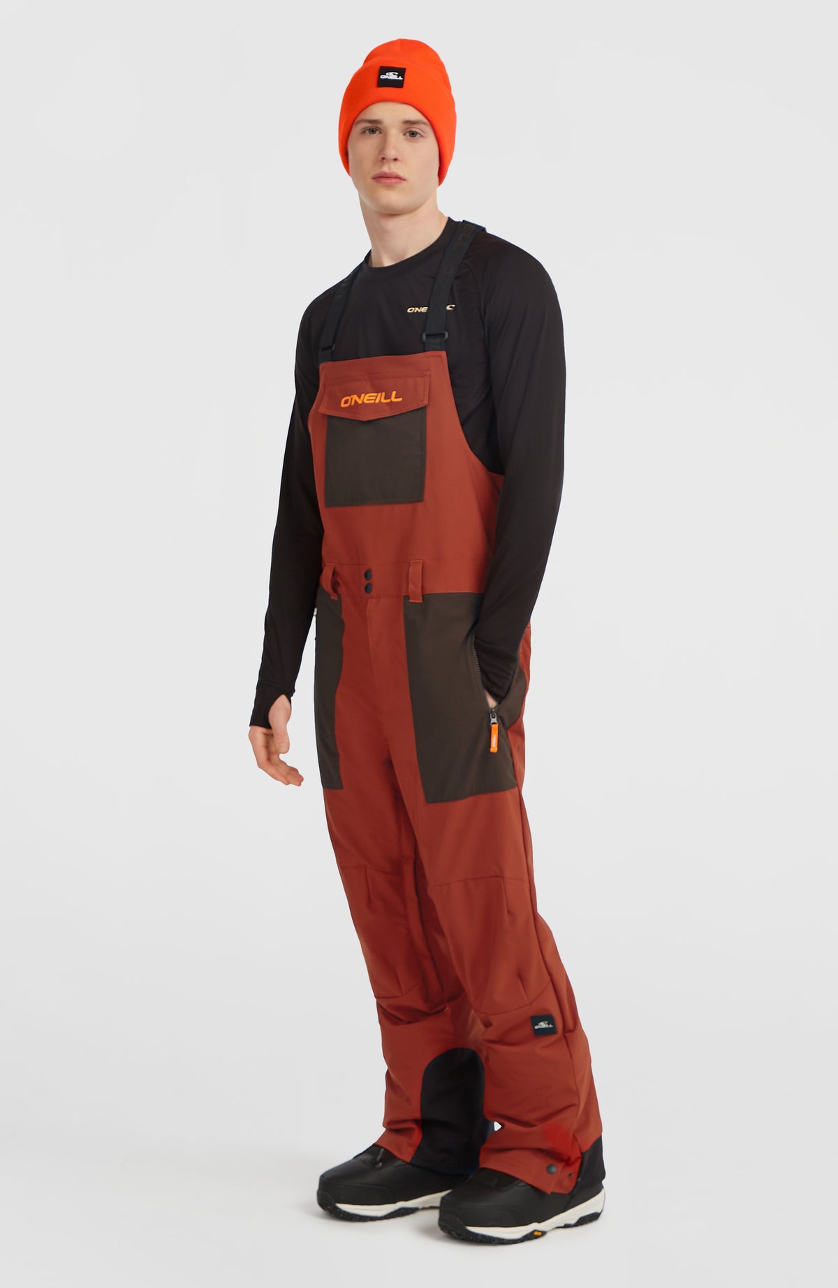 FWC'Peak Bib wintersportbroek | Bonfire Colour Block