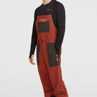 FWC'Peak Bib wintersportbroek | Bonfire Colour Block