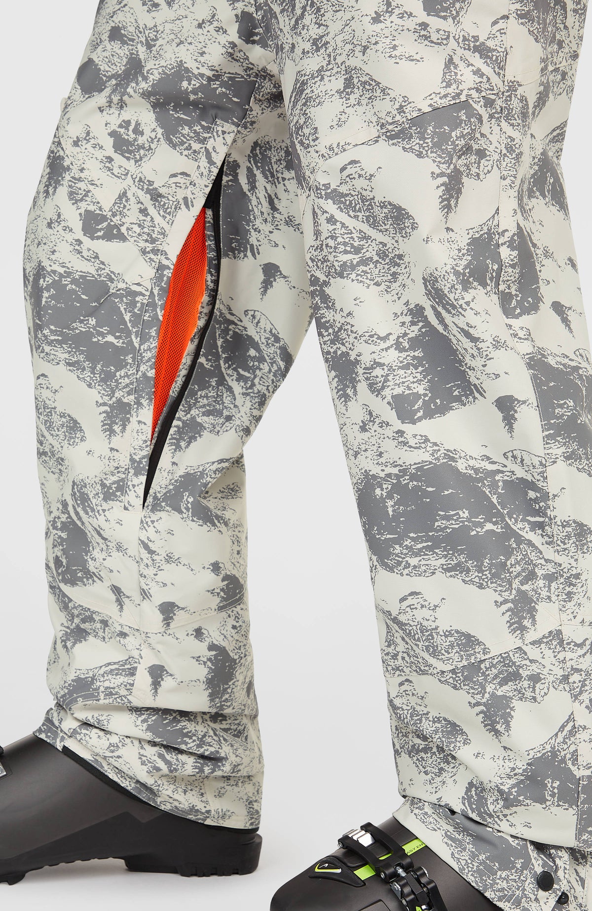 FWC'Peak Bib wintersportbroek | Grey Mountain Landscape