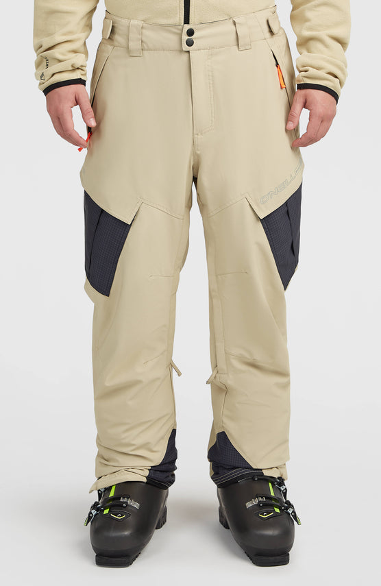 FWC'Peak Cargo wintersportbroek | Olive Blush Colour Block