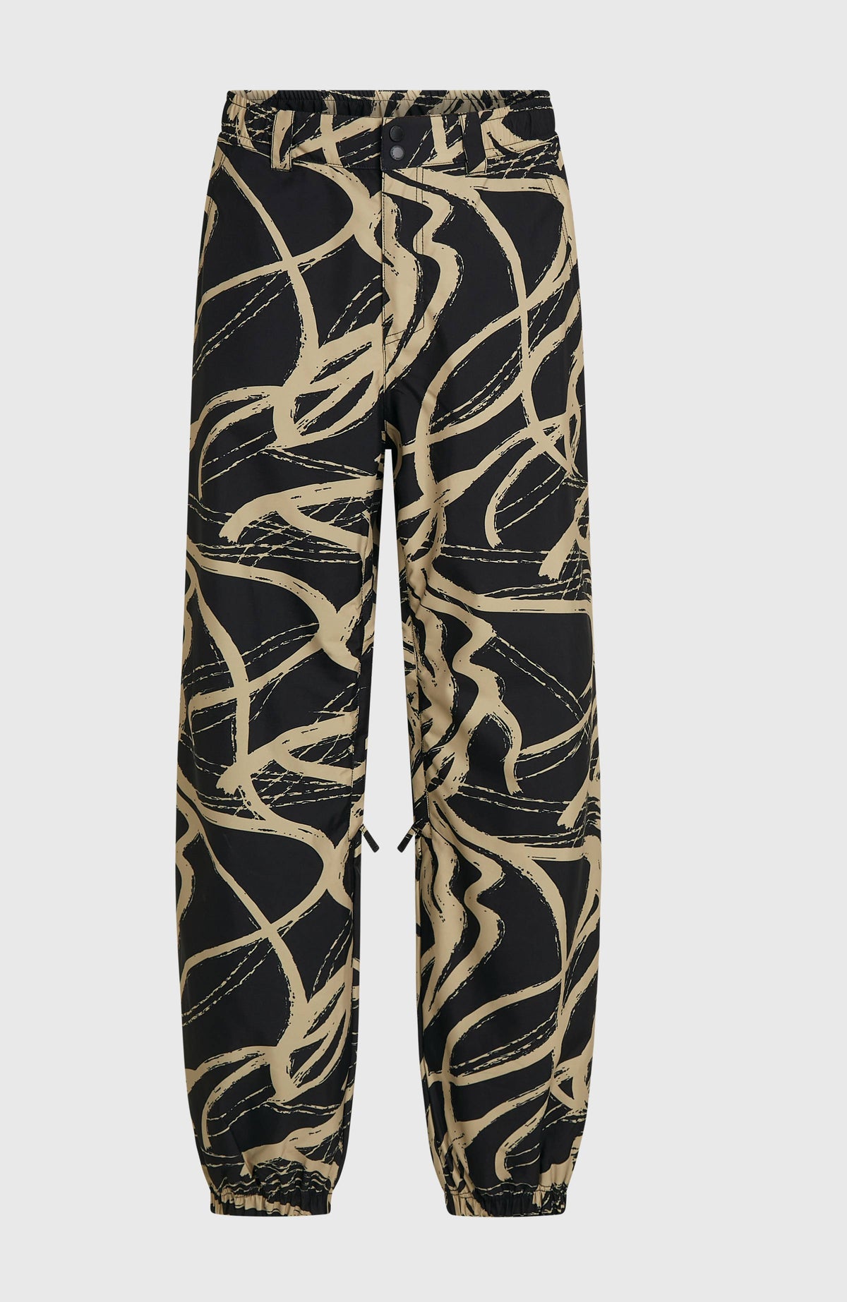 FWC Oversized wintersportbroek | Beige Snowtracks