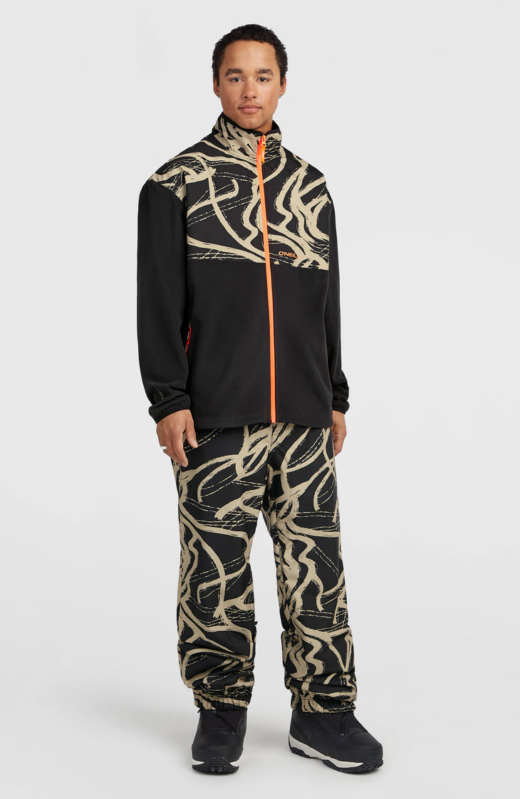 FWC Oversized wintersportbroek | Beige Snowtracks