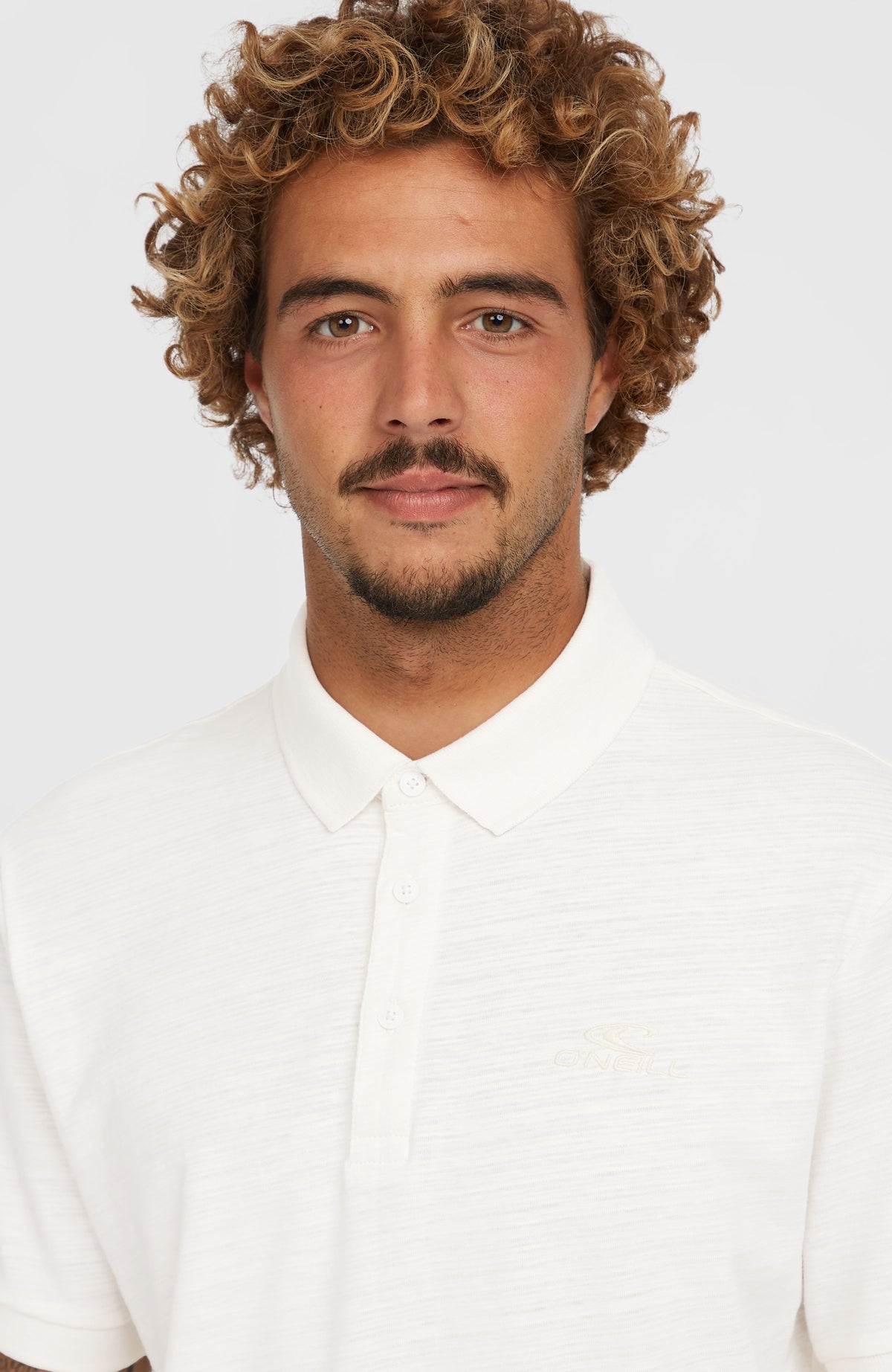 Slub Small Logo polo | Snow White