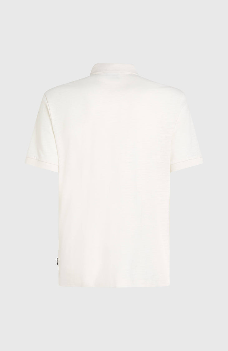 Slub Small Logo polo | Snow White