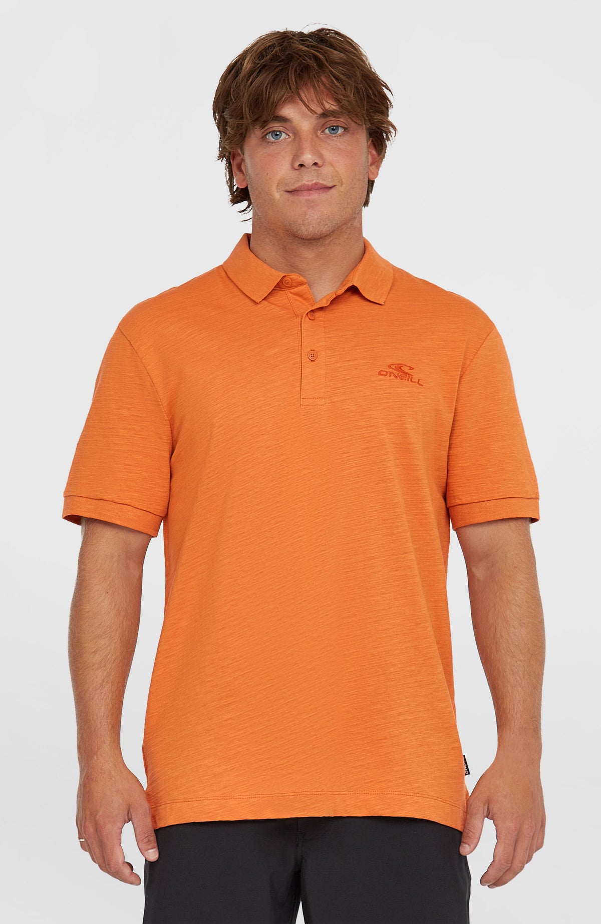Slub Small Logo polo | Cinnamon Stick