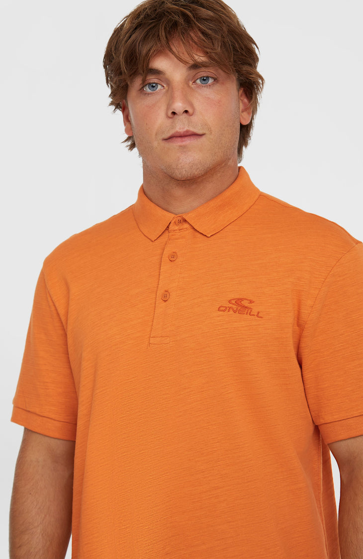 Slub Small Logo polo | Cinnamon Stick